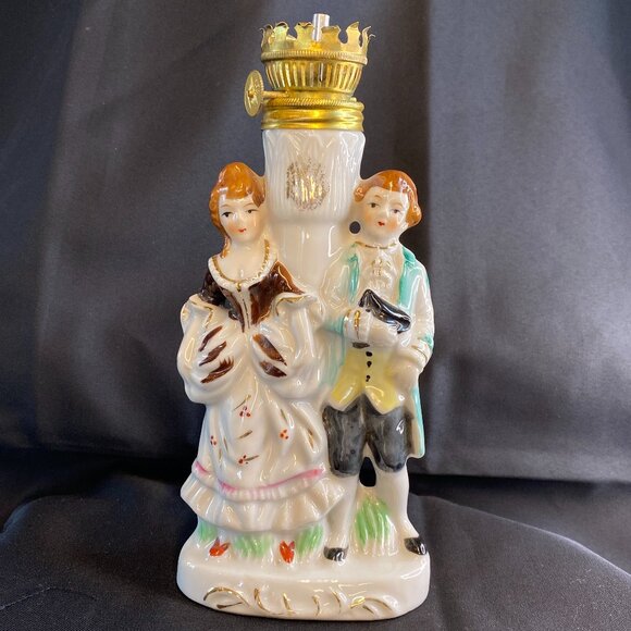 Nasco Other - Vintage 1945-1952 Japan Nasco Del Coronado Colonial Porcelain Oil Lamp Base